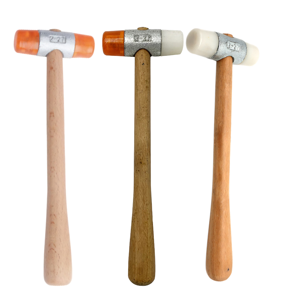 Leatherwork Press - Double-Face Nylon Mallet Hammer with Wooden