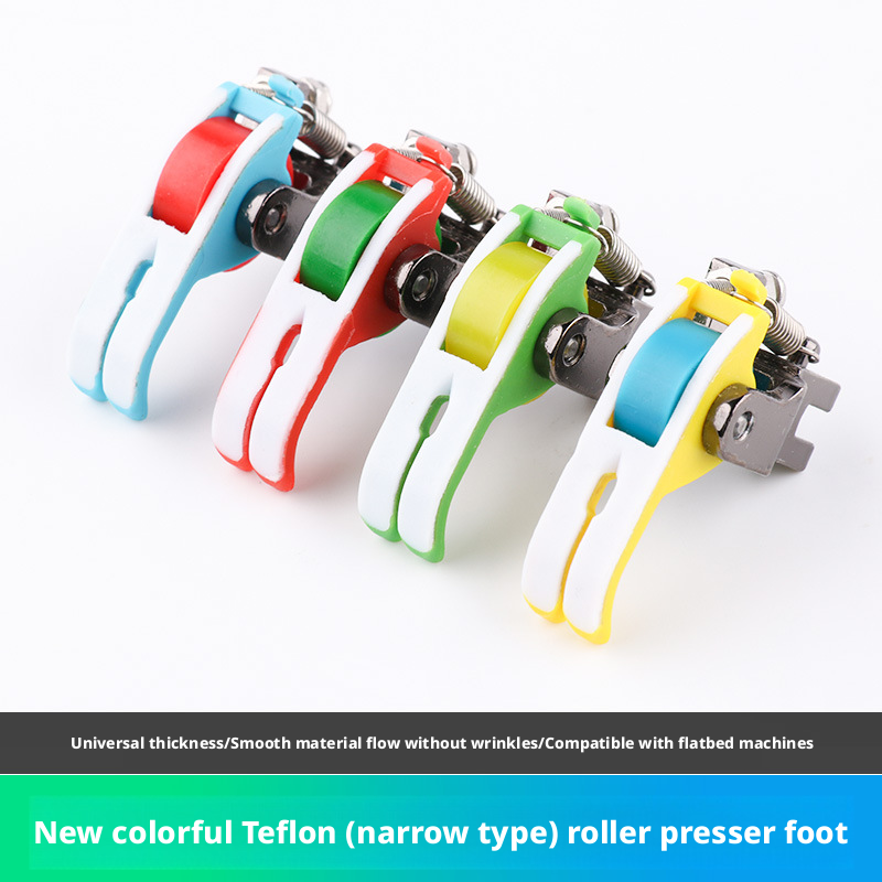 Leatherwork Press - Heavy-Duty Teflon Roller Presser Foot Random