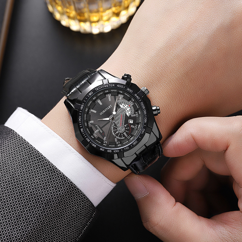 Leatherworking Classic - Men's Quartz Watches Calendar Classic Quartz