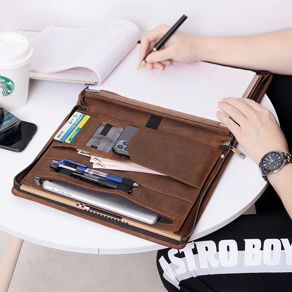Work Folio for Men and Women G - Leather Work Folio recension och pris