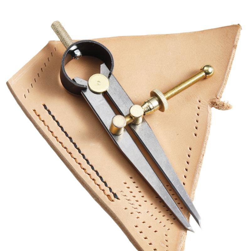 1pc Flat Leg Spring Compass Di - Leatherwork Edge Creaser recension och pris