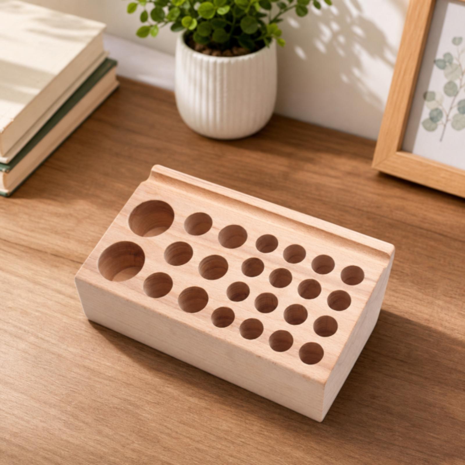 Solid Wood Punch Holder Rack f - Leatherwork Bench recension och pris