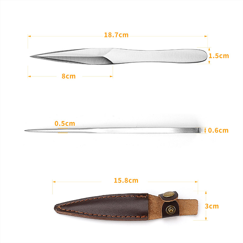 Stainless Steel Tea Knife with - Leatherwork Knives recension och pris