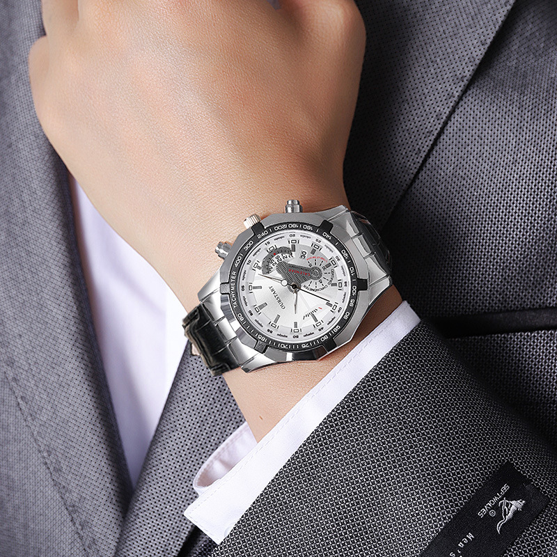 Men's Quartz Watches Calendar  - Leatherworking Classic recension och pris