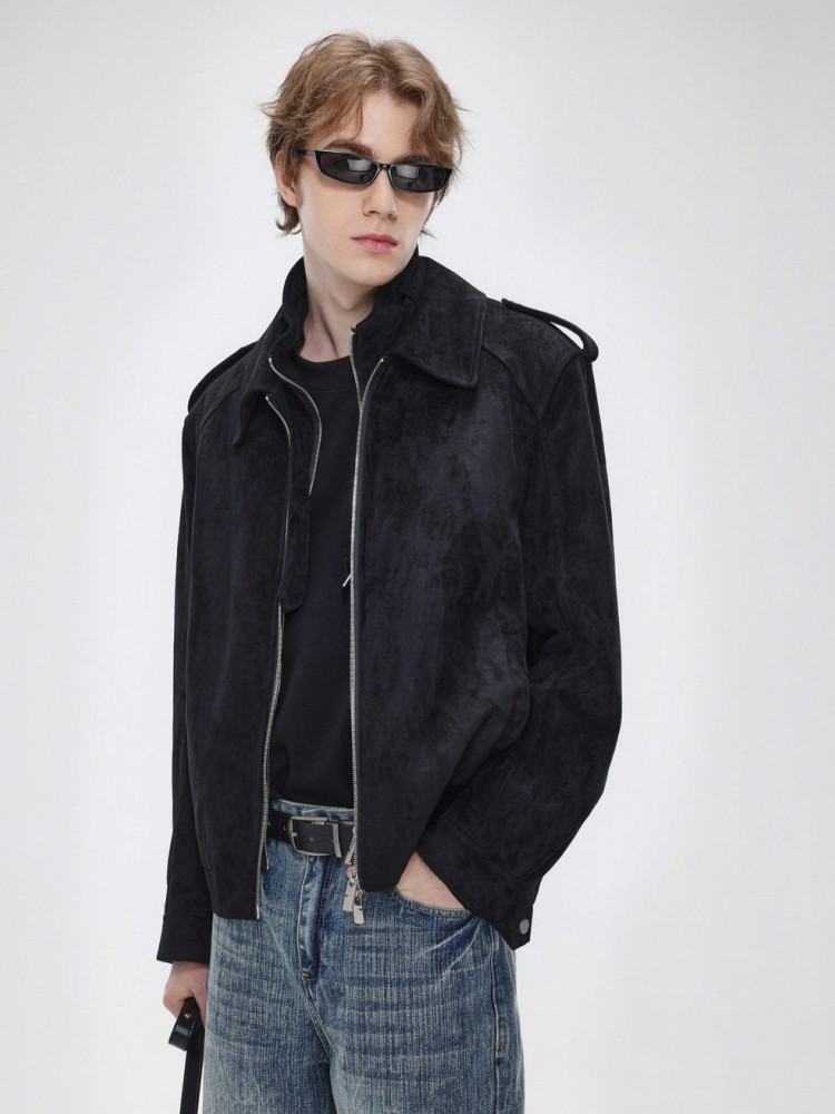 Autumn Vintage Mens Faux Suede - Leather Work Jacket Mens recension och pris