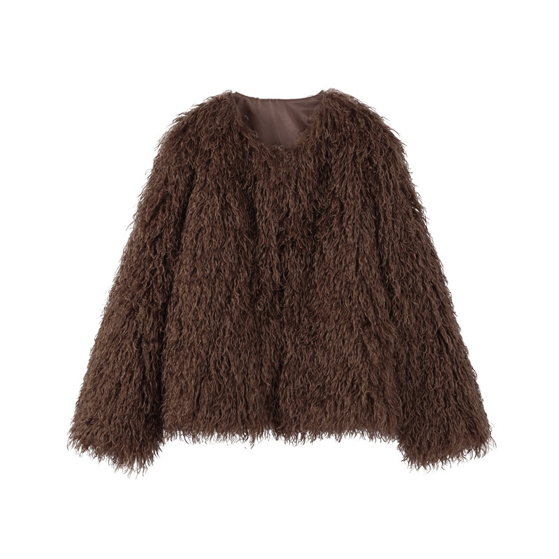 Women Faux Fur Coats Jackets S - Leather Work Jacket Mens recension och pris