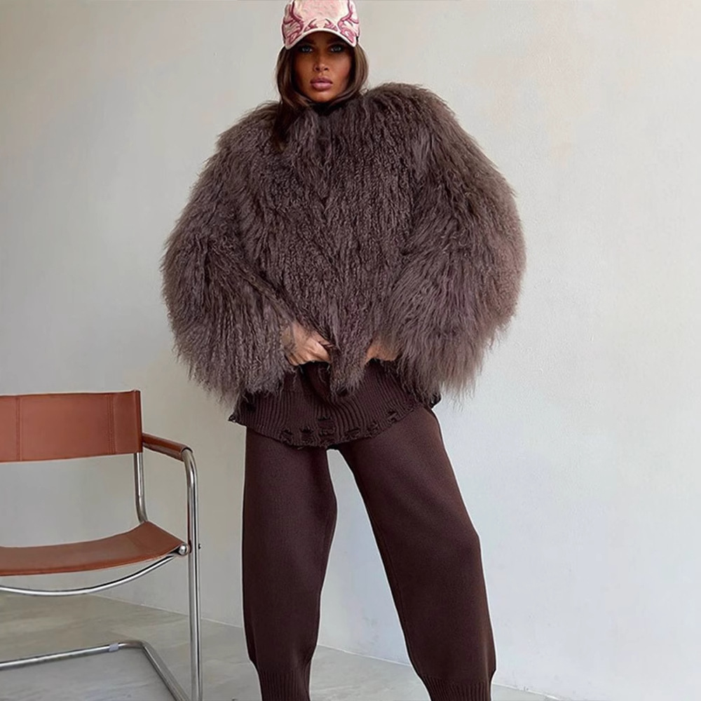 Women Faux Fur Coats Jackets S - Leather Work Jacket Mens recension och pris