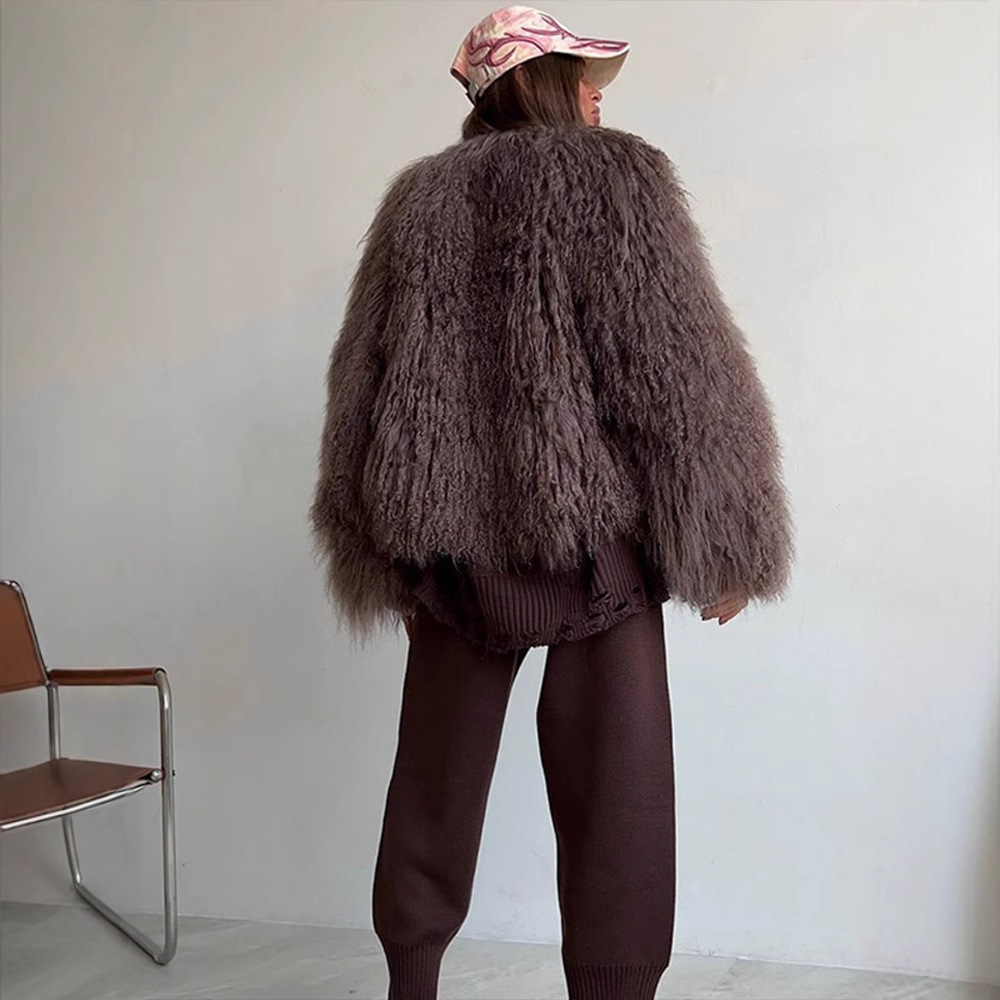 Women Faux Fur Coats Jackets S - Leather Work Jacket Mens recension och pris