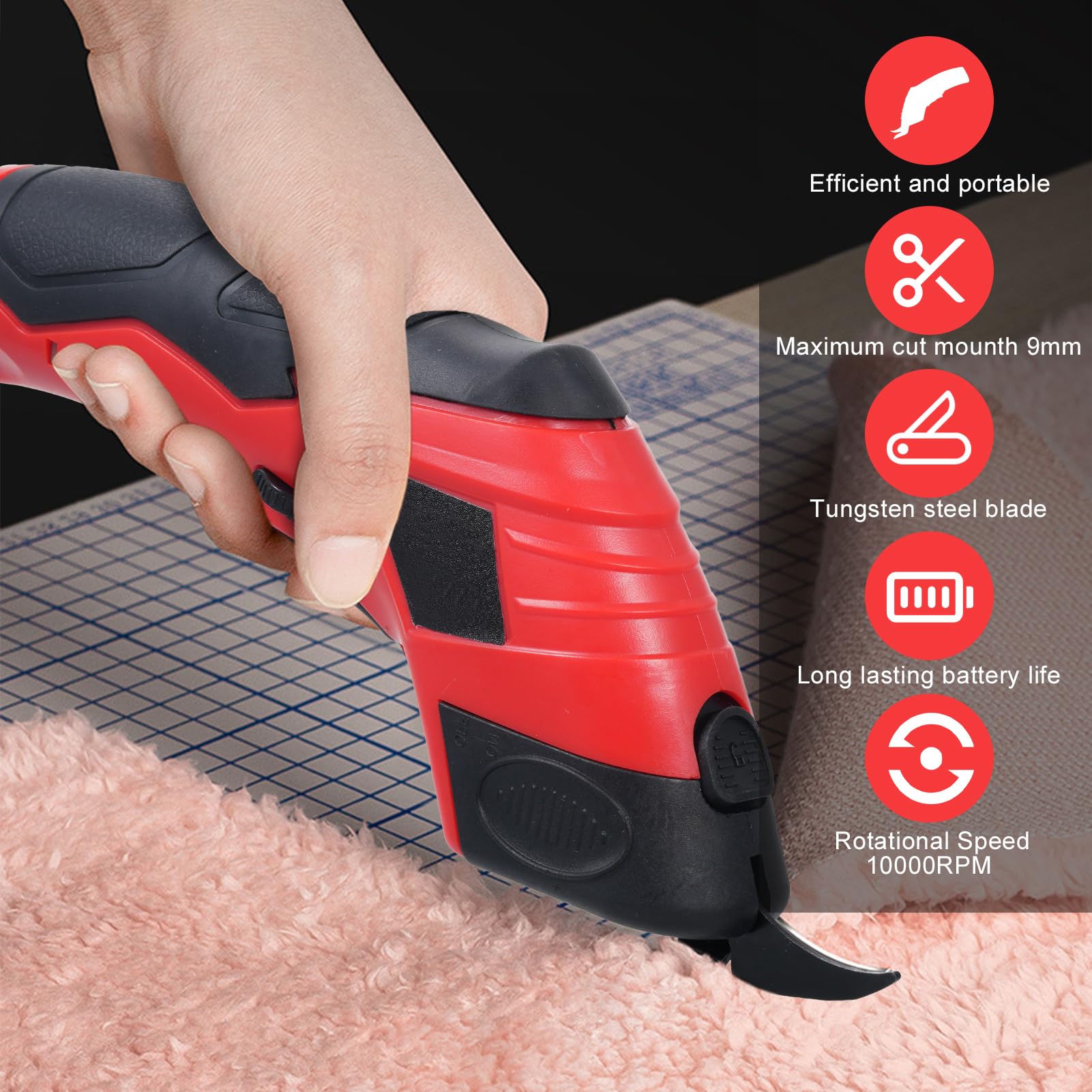 Cordless Electric Scissors Cut - Leatherwork Knives recension och pris
