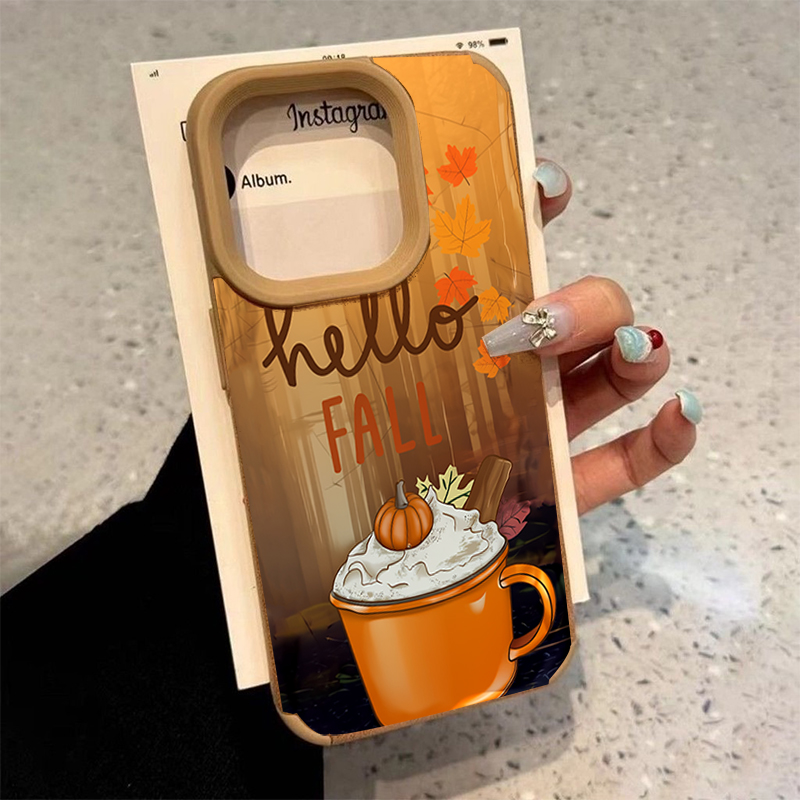 Retro Maple Leaf Fall Coffee P - Leather X recension och pris