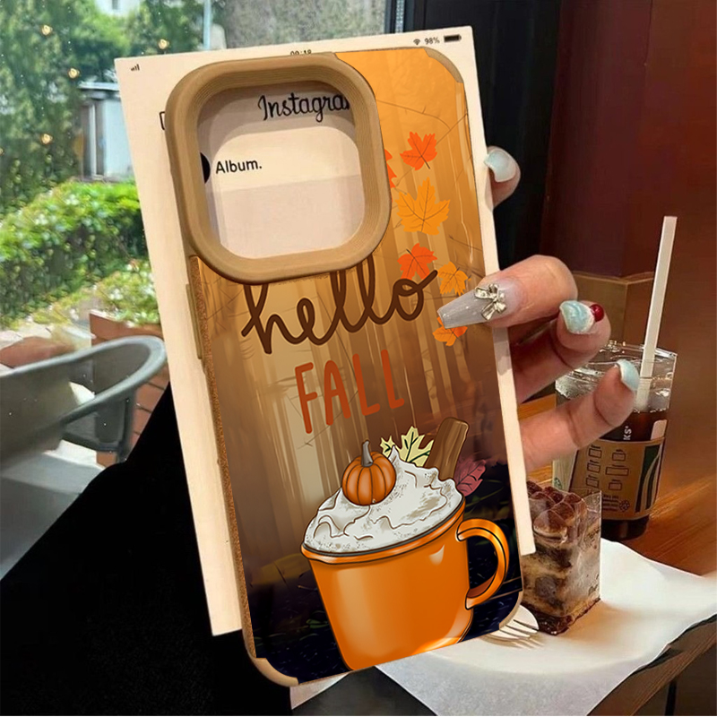 Retro Maple Leaf Fall Coffee P - Leather X recension och pris