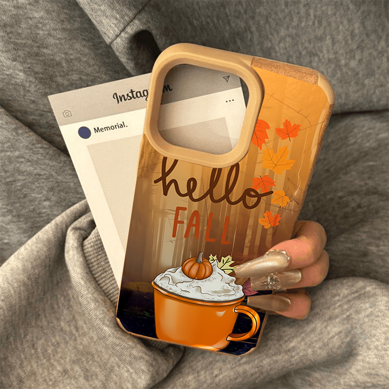 Retro Maple Leaf Fall Coffee P - Leather X recension och pris