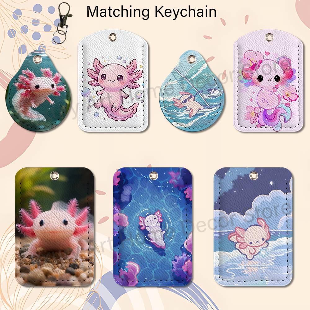 Cute pink A-Axolotl Cartoon Ho - Leather Works recension och pris