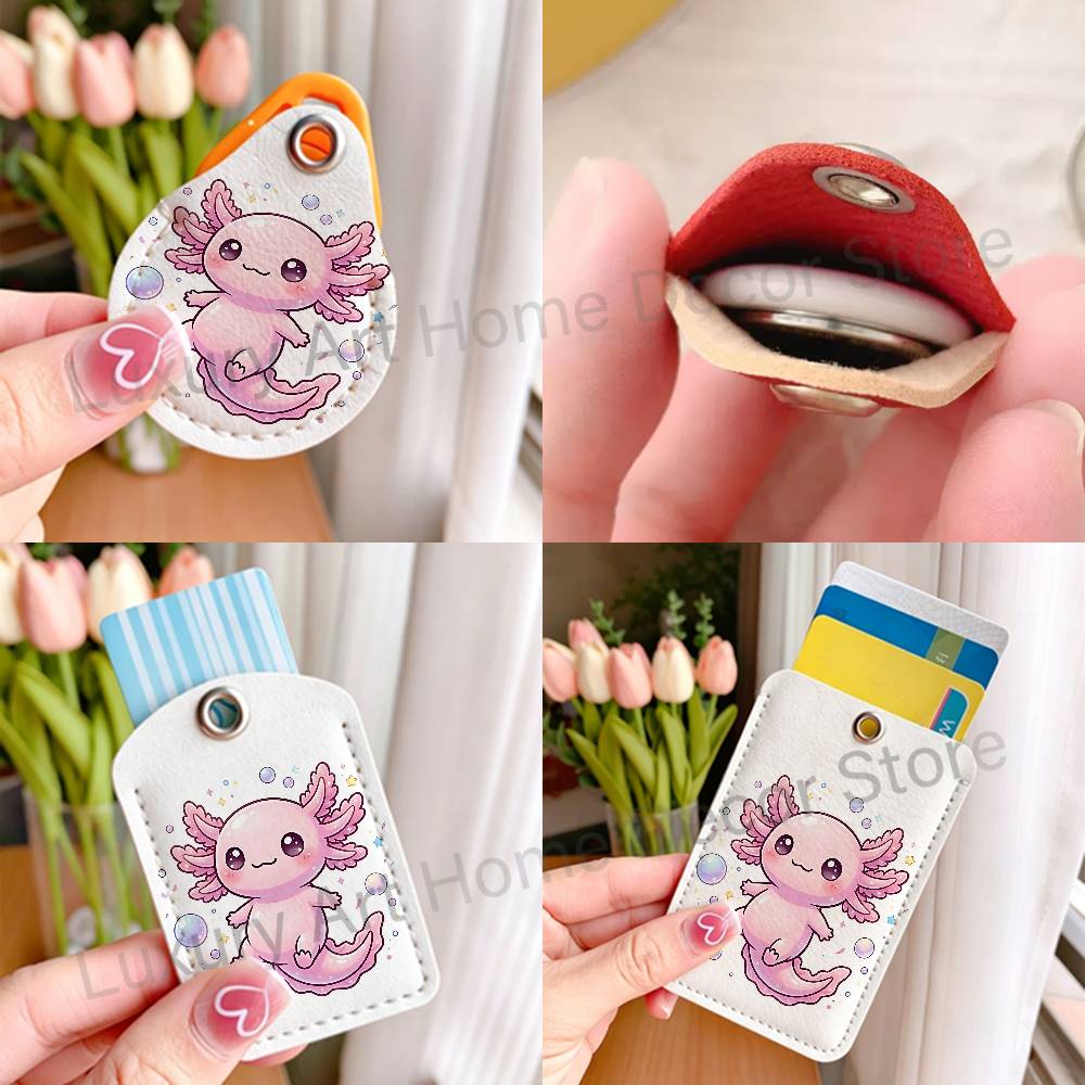 Cute pink A-Axolotl Cartoon Ho - Leather Works recension och pris