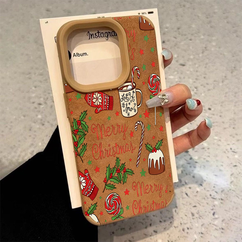 Christmas Leather Texture Phon - Leather X recension och pris